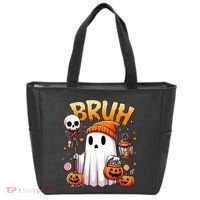 Bruh Ghost Halloween Cute Ghost Trick Or Treat Tote Bag thumb 0