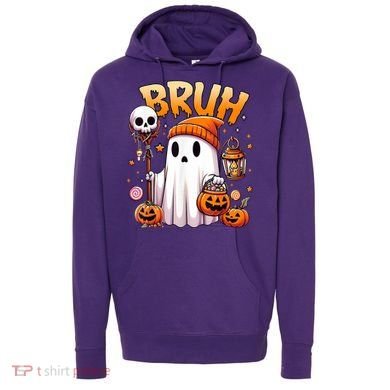 Bruh Ghost Halloween Cute Ghost Trick Or Treat Hoodie
