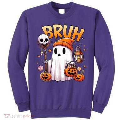 Bruh Ghost Halloween Cute Ghost Trick Or Treat Sweatshirt