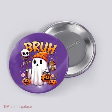 Bruh Ghost Halloween Cute Ghost Trick Or Treat Button