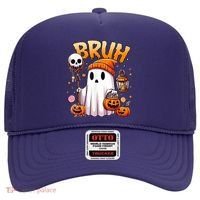 Bruh Ghost Halloween Cute Ghost Trick Or Treat Hat thumb 0