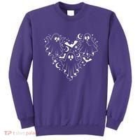 Boo Ghost Heart Halloween Festive Sweatshirt thumb 0