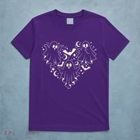 Boo Ghost Heart Halloween Festive T-Shirt thumb 5
