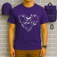 Boo Ghost Heart Halloween Festive T-Shirt thumb 6