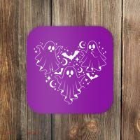 Boo Ghost Heart Halloween Festive Coaster thumb 0