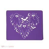 Boo Ghost Heart Halloween Festive Mousepad thumb 0