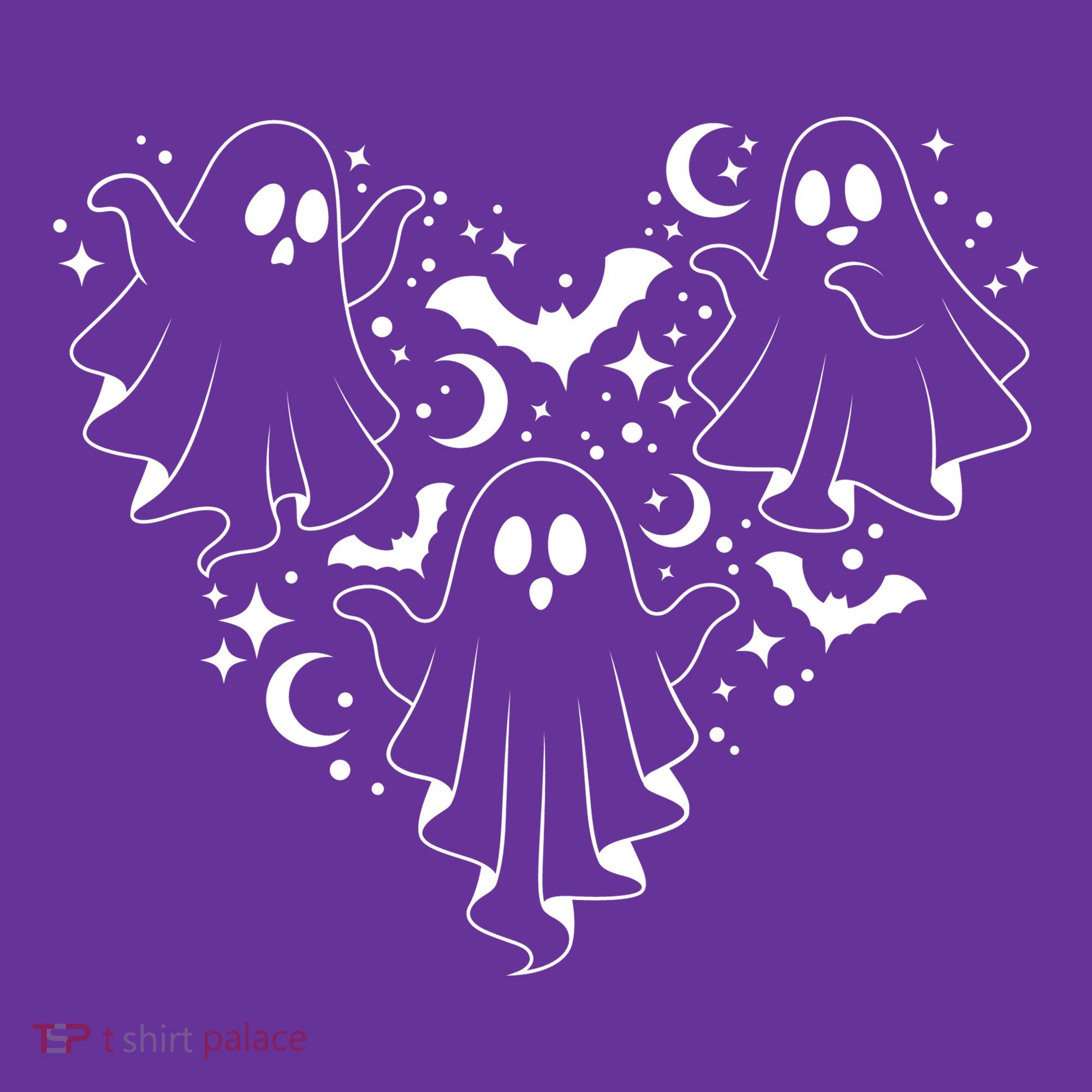 Boo Ghost Heart Halloween Festive Toddler Hoodie