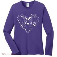 Boo Ghost Heart Halloween Festive Women's Long Sleeve Shirt thumb 0