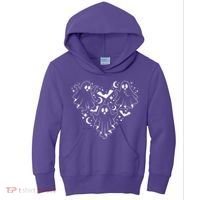 Boo Ghost Heart Halloween Festive Kids Hoodie thumb 0