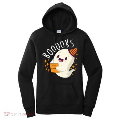 Books Ghost Halloween Cute Funny Women's Hoodie