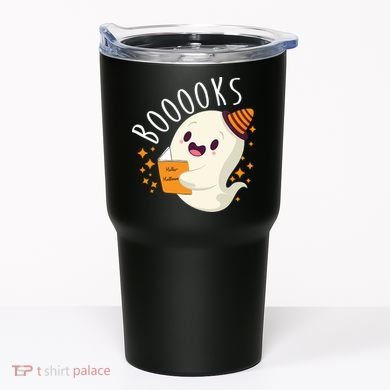 Books Ghost Halloween Cute Funny Tumbler
