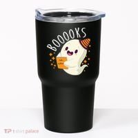Books Ghost Halloween Cute Funny Tumbler thumb 0