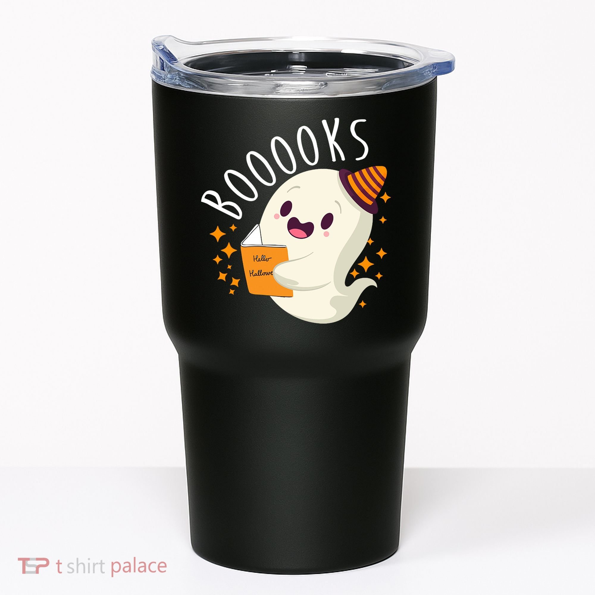 Books Ghost Halloween Cute Funny Tumbler