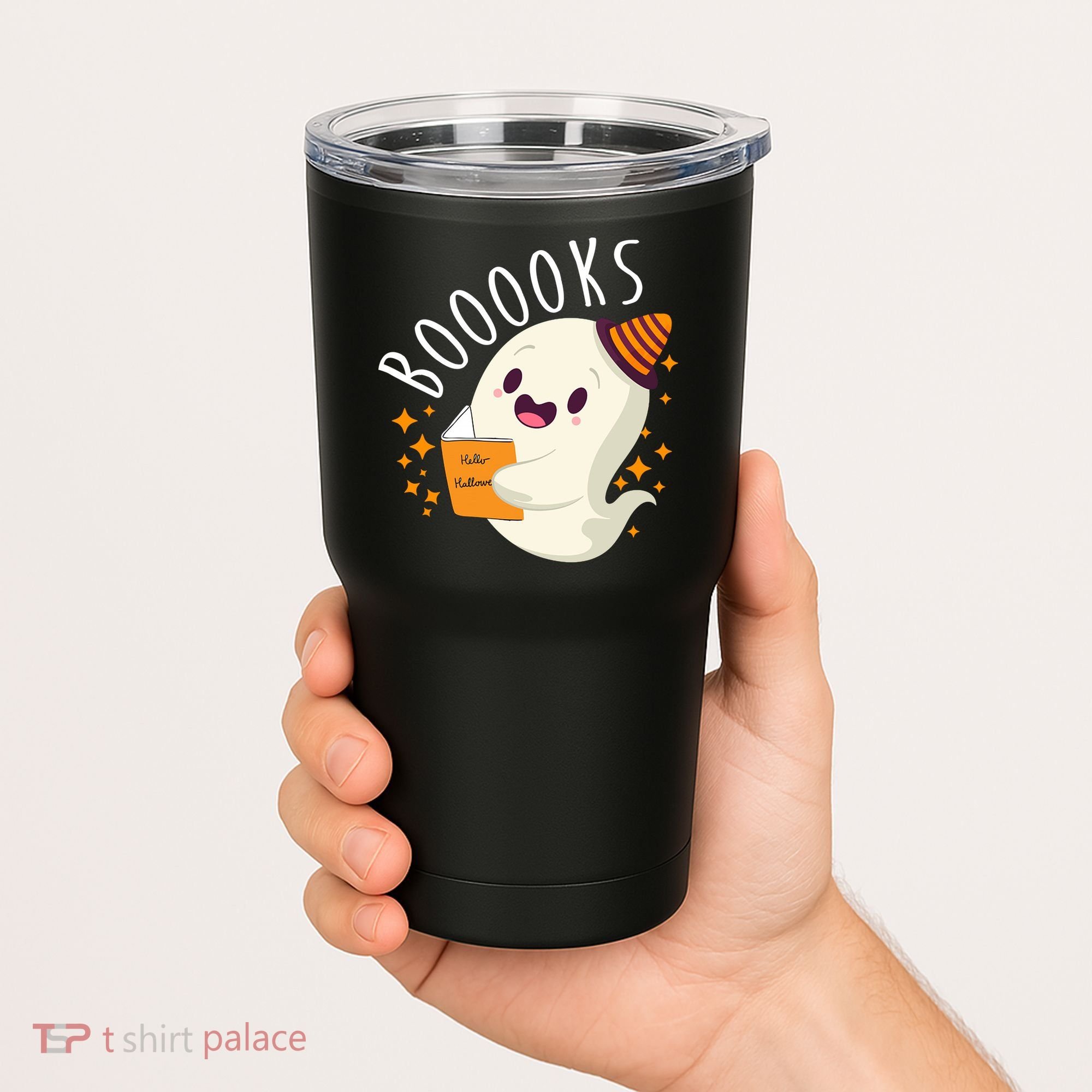 Books Ghost Halloween Cute Funny Tumbler