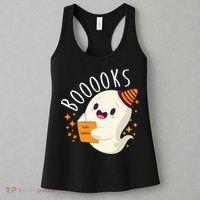 Books Ghost Halloween Cute Funny Women's Tank Top thumb 3