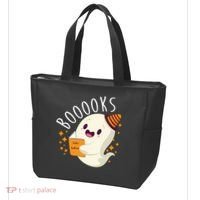 Books Ghost Halloween Cute Funny Tote Bag thumb 3