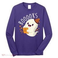 Books Ghost Halloween Cute Funny Long Sleeve Shirt thumb 0