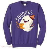 Books Ghost Halloween Cute Funny Sweatshirt thumb 0
