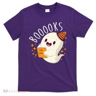 Books Ghost Halloween Cute Funny T-Shirt