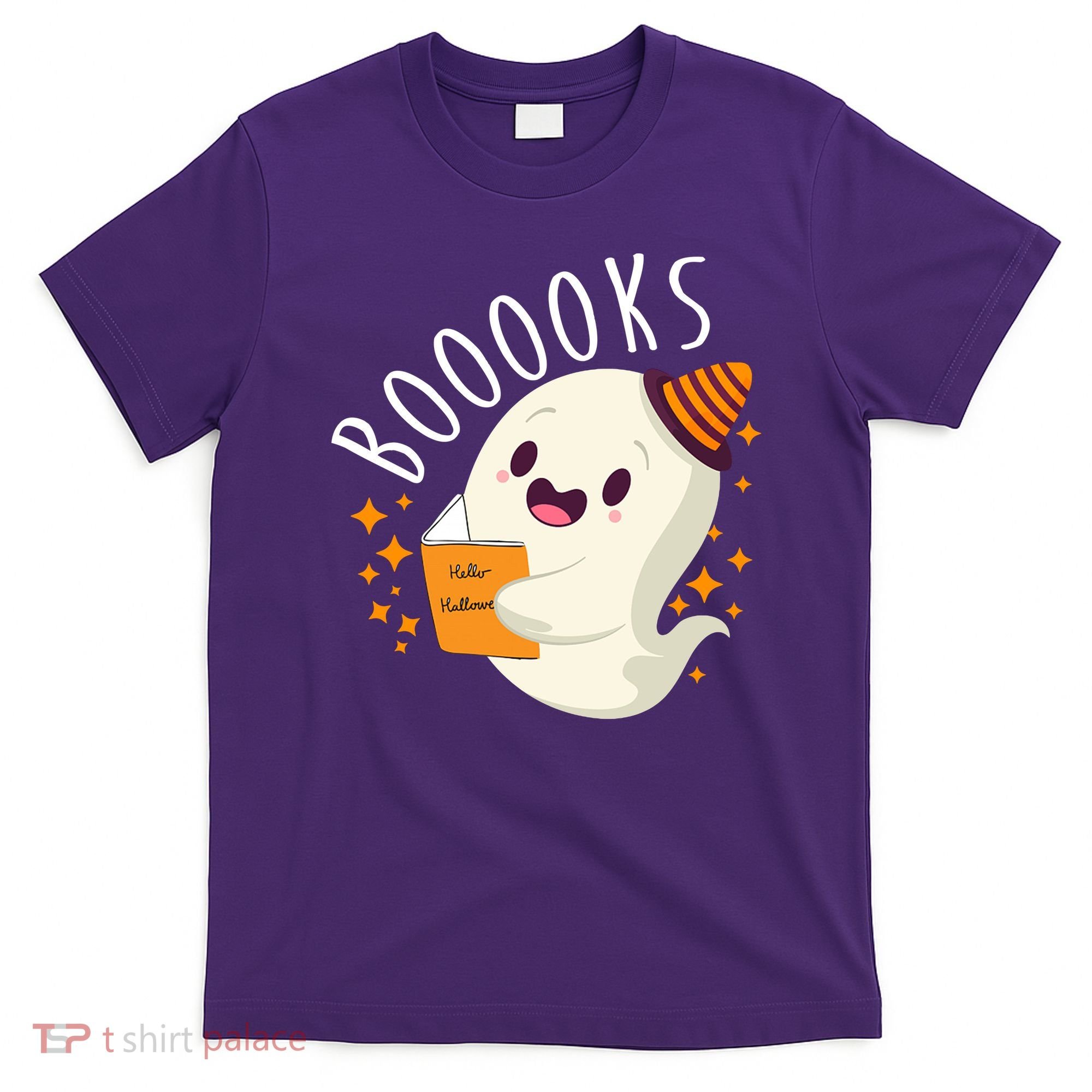 Books Ghost Halloween Cute Funny T-Shirt