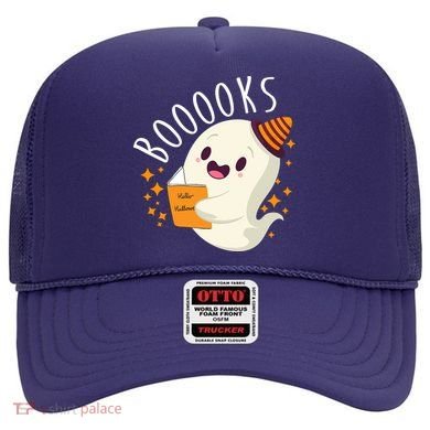 Books Ghost Halloween Cute Funny Hat