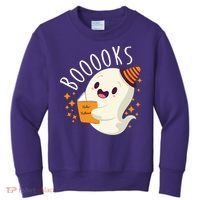 Books Ghost Halloween Cute Funny Kids Sweatshirt thumb 0