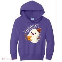 Books Ghost Halloween Cute Funny Kids Hoodie thumb 0
