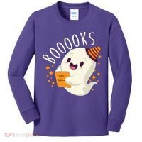 Books Ghost Halloween Cute Funny Kids Long Sleeve Shirt thumb 0