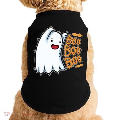Boo Ghost Halloween Cute Doggie Tank