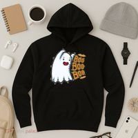 Boo Ghost Halloween Cute Hoodie thumb 3