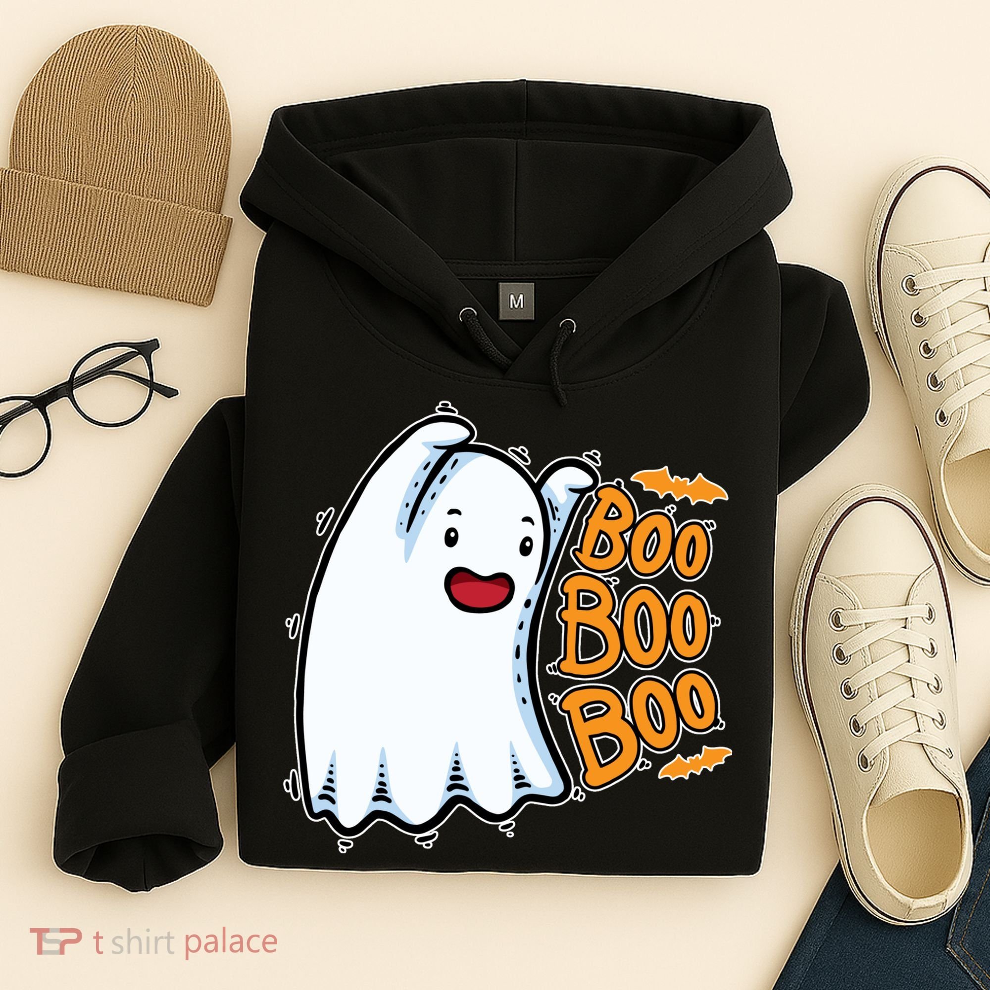 Boo Ghost Halloween Cute Hoodie