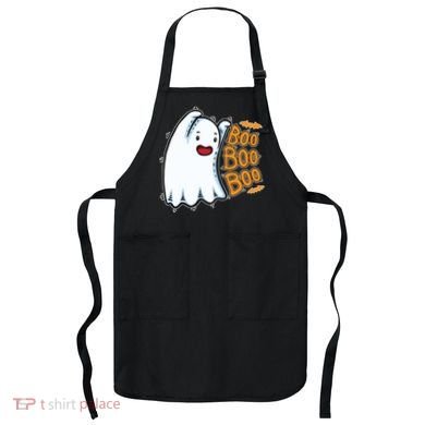 Boo Ghost Halloween Cute Apron