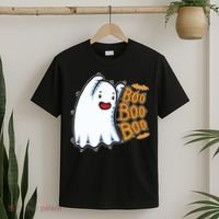 Boo Ghost Halloween Cute T-Shirt thumb 2