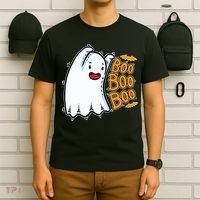 Boo Ghost Halloween Cute T-Shirt thumb 6