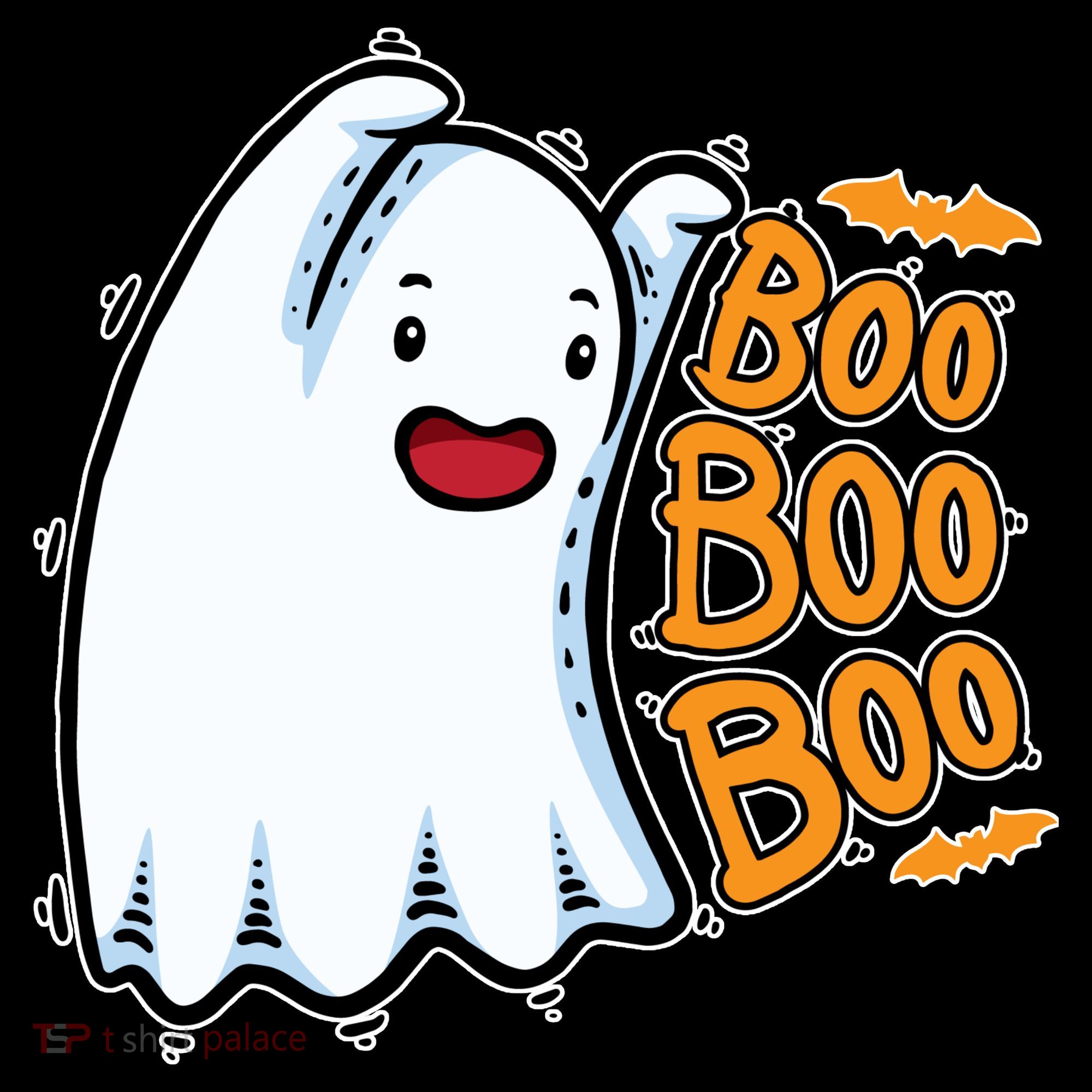 Boo Ghost Halloween Cute T-Shirt