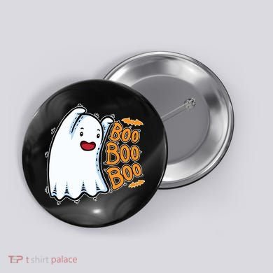 Boo Ghost Halloween Cute Button