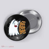Boo Ghost Halloween Cute Button thumb 0