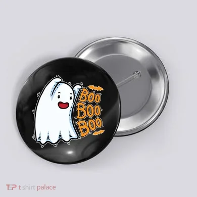 Boo Ghost Halloween Cute Button