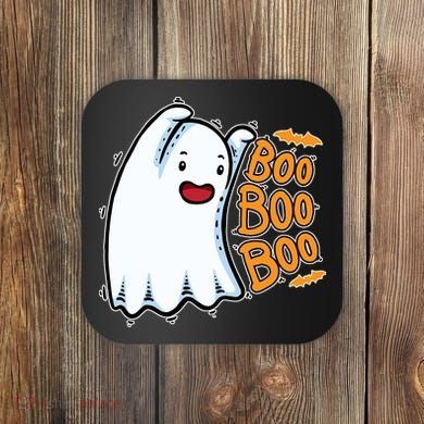 Boo Ghost Halloween Cute Coaster