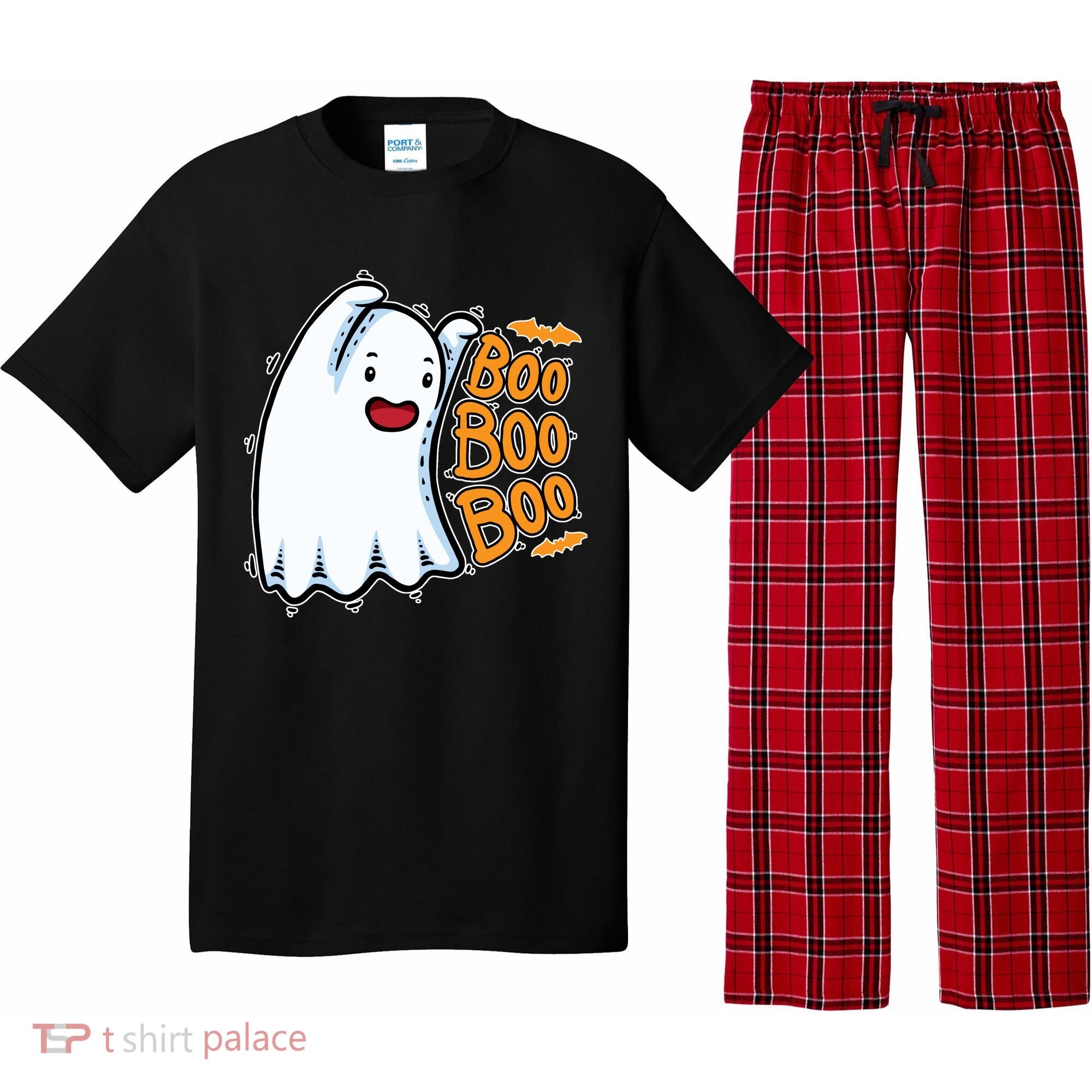 Boo Ghost Halloween Cute Pajama Set