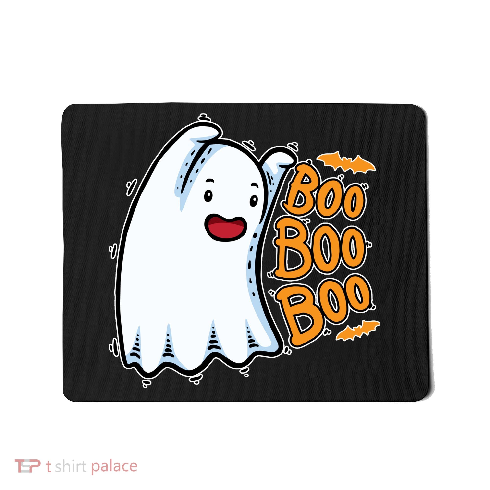 Boo Ghost Halloween Cute Mousepad