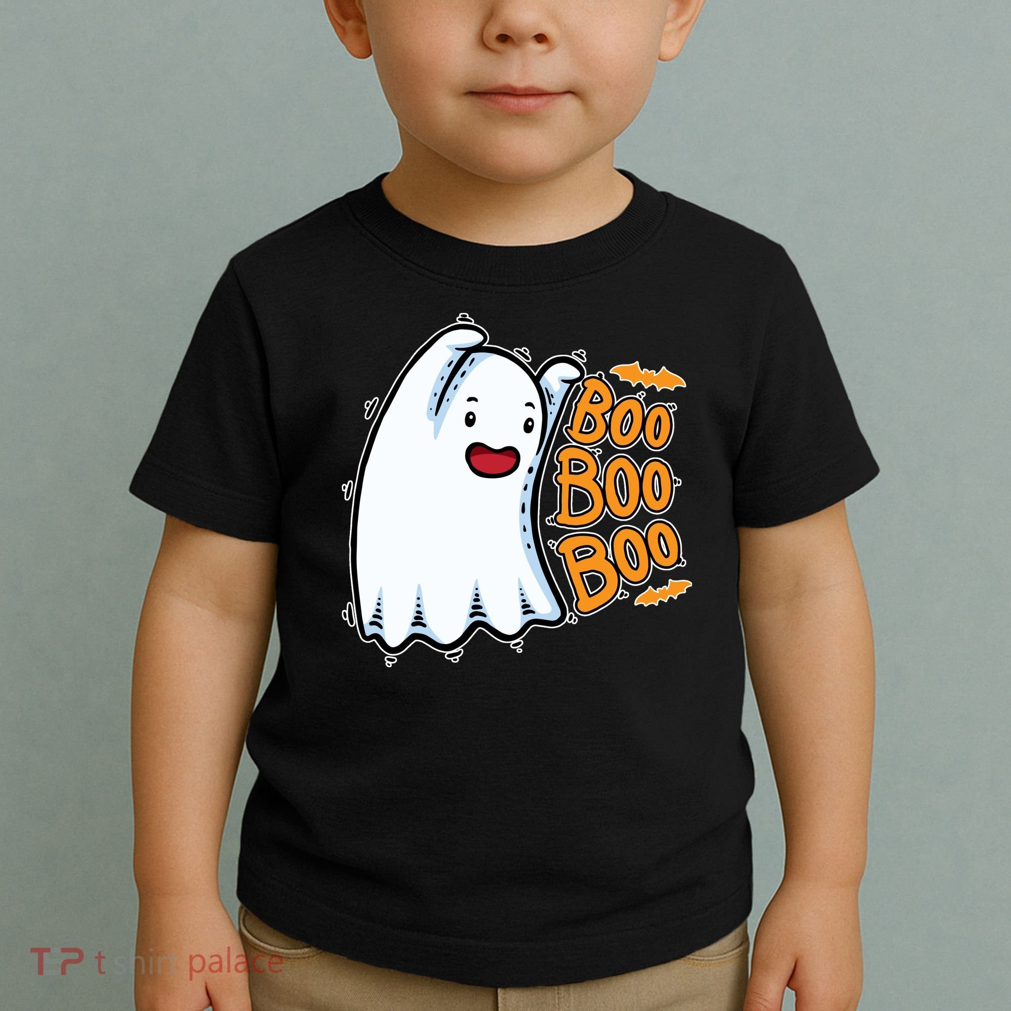 Boo Ghost Halloween Cute Toddler T-Shirt
