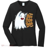 Boo Ghost Halloween Cute Women's Long Sleeve Shirt thumb 0