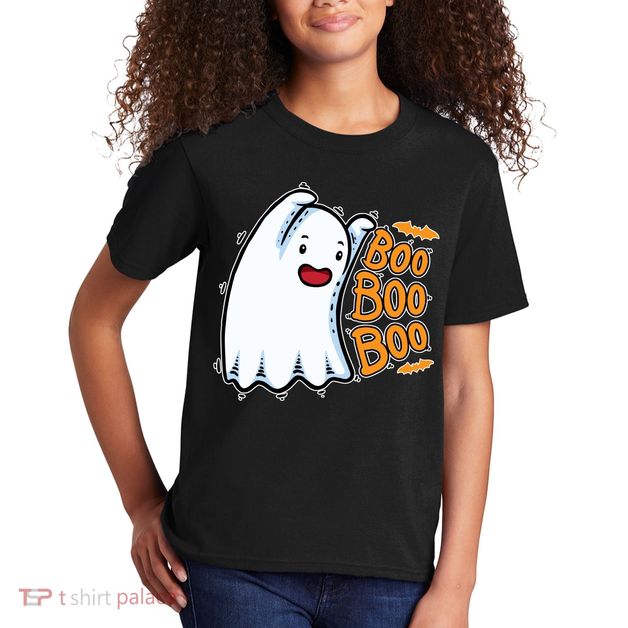 Boo Ghost Halloween Cute Kids T-Shirt