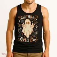 Birthday Ghoul Halloween Ghost BOO Tank Top thumb 3