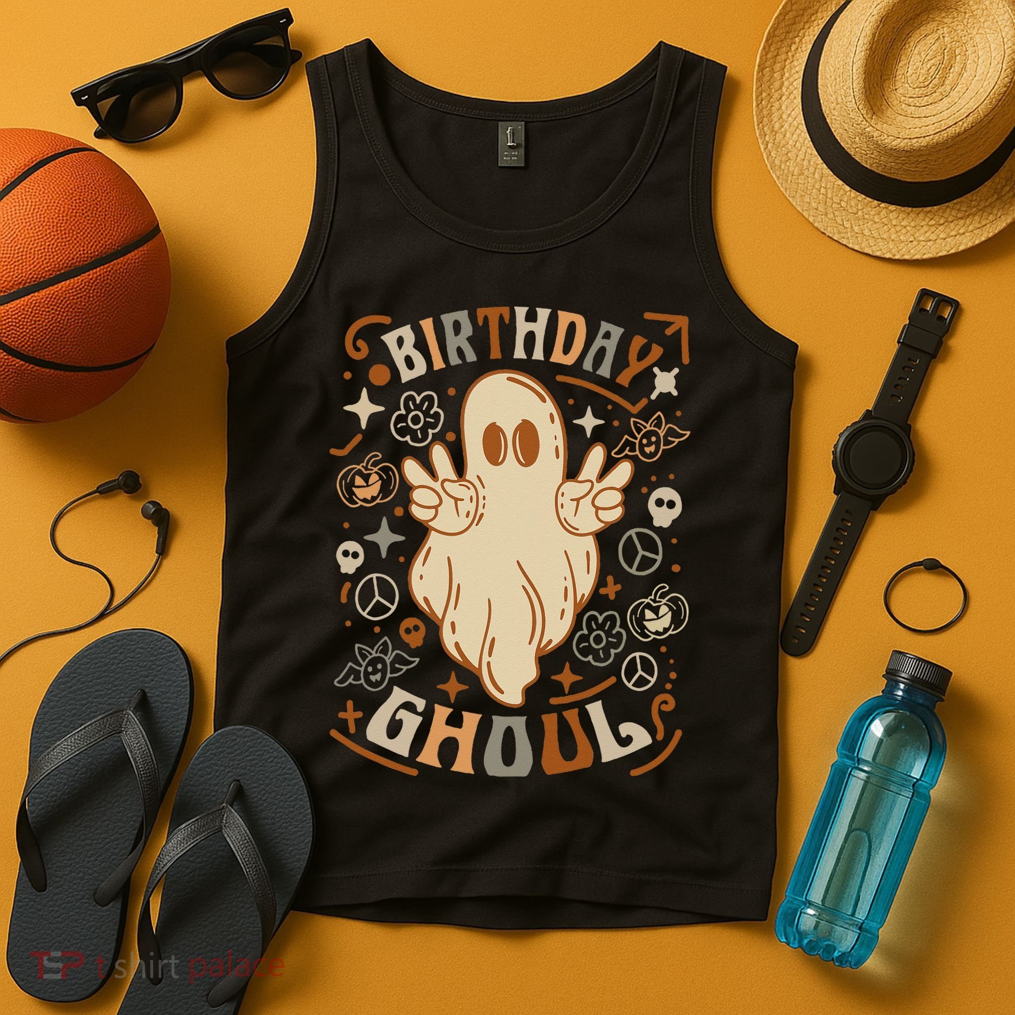 Birthday Ghoul Halloween Ghost BOO Tank Top