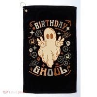 Birthday Ghoul Halloween Ghost BOO Golf Towel thumb 0