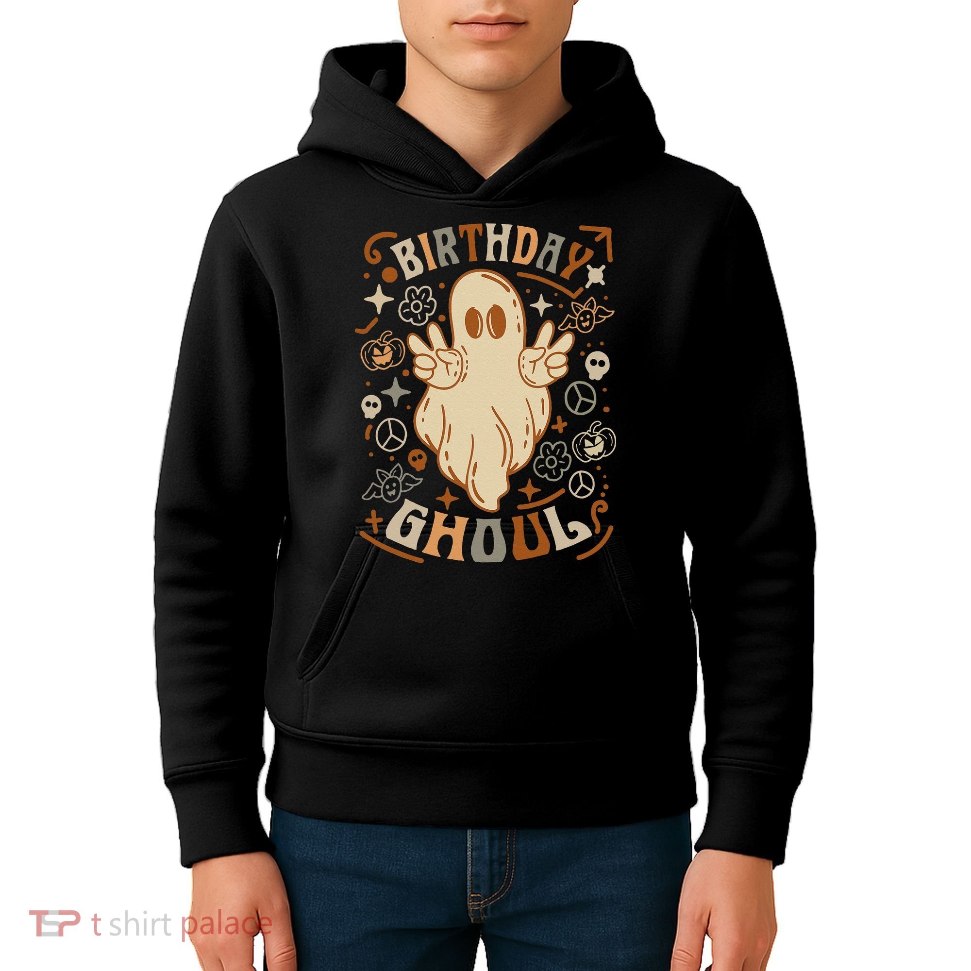 Birthday Ghoul Halloween Ghost BOO Kids Hoodie