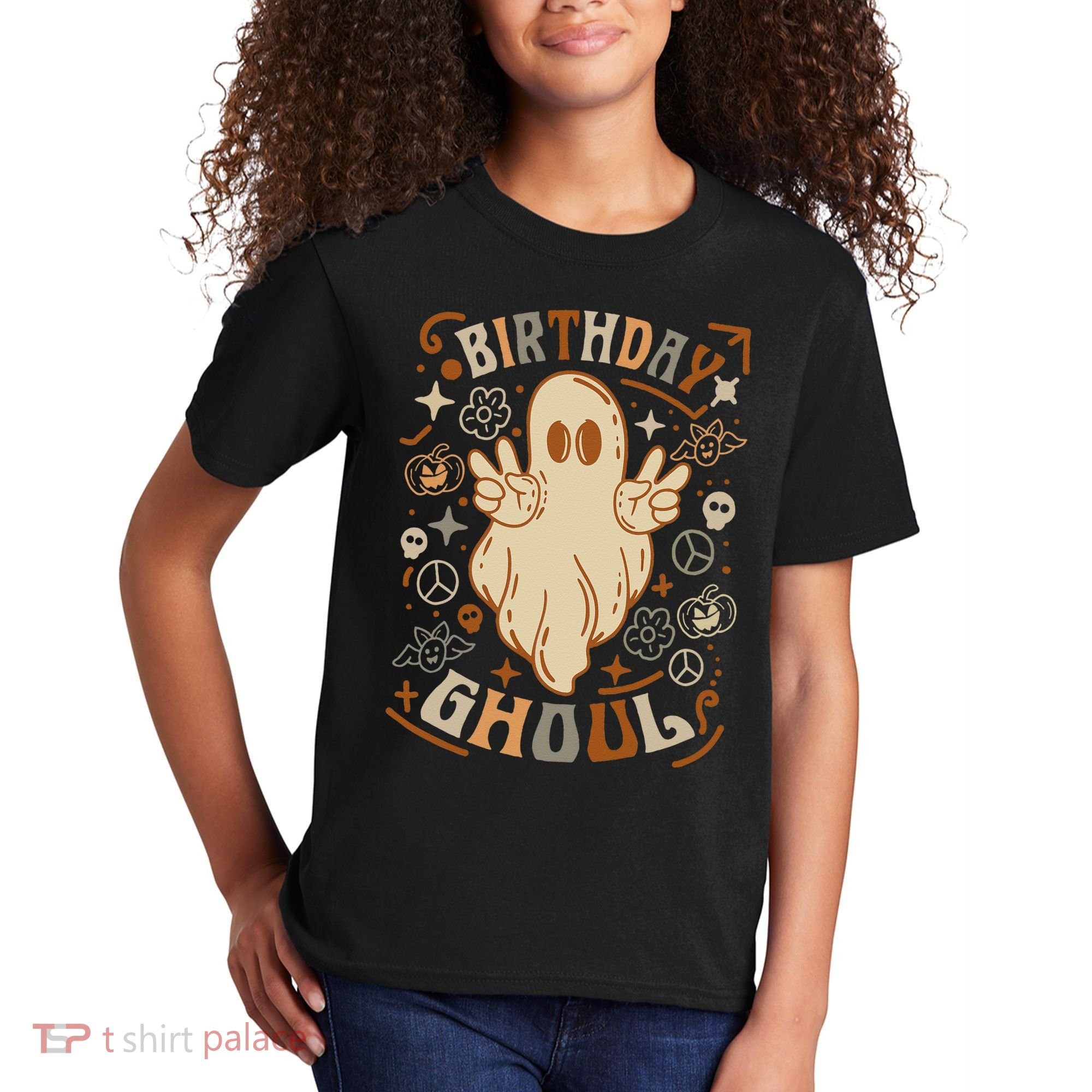 Birthday Ghoul Halloween Ghost BOO Kids T-Shirt