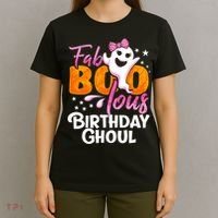 Birthday Ghoul Halloween Girl Fab BOO Lous Fabolous T-Shirt thumb 4
